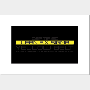 Certified Lean Six Sigma Yellow Belt Posters and Art